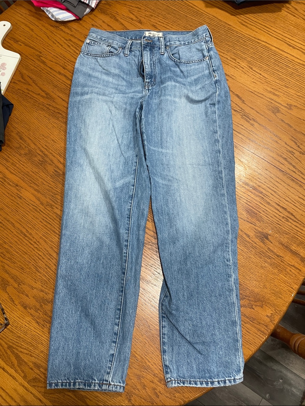 Madewell Light Wash Denim Slouchy Boyfriend Jeans